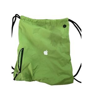 Vintage Apple green drawstring bag